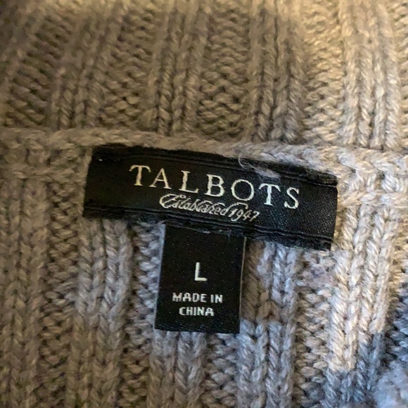 ๐ฅ2/$8.50 Talbots Grey Sequined Sweater - Picture 5 of 5